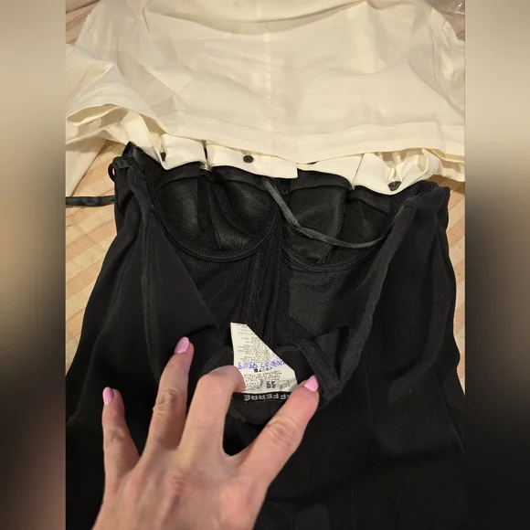 GF FERRE. Stretchy corset cone dress with white blose attached. Size 4 - Picture 16 of 17